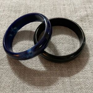 Blue and Black Bangle Jewelry Accessories